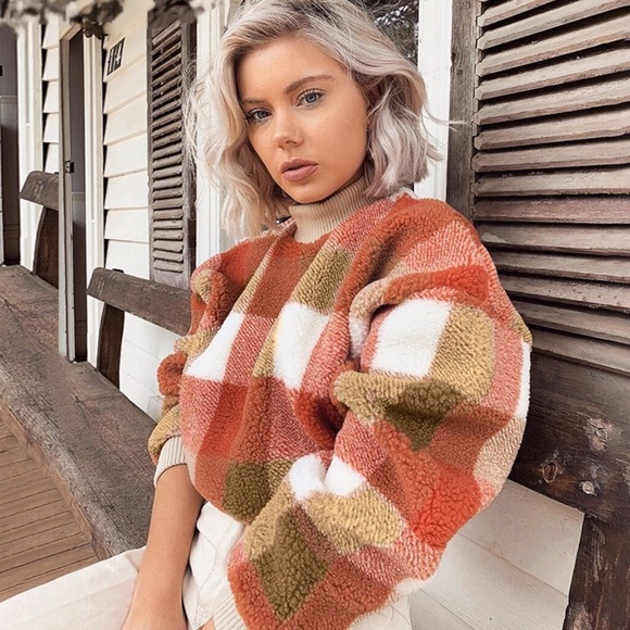 BRIXLEY- Plush Plaid Pullover Wubby Fleece - Picture 8 of 9